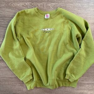 Hanes Y2K green Oregon Crewneck sweatshirt M